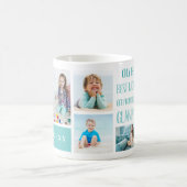 Niedliches Glamma Grandchildren FotoCollage Kaffeetasse (Mittel)
