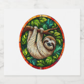 Niedliches, glänzendes Glas Schaumweinetikett (Einzelnes Label)