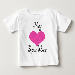 niedliches Glitzern-Baby-Hemd Baby T-shirt