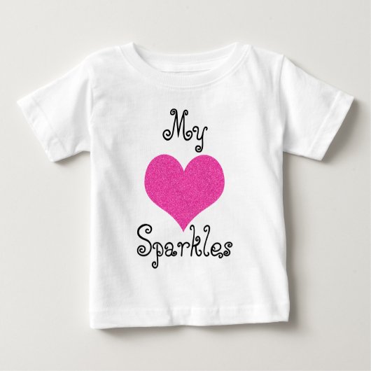 niedliches Glitzern-Baby-Hemd Baby T-shirt (Vorderseite)