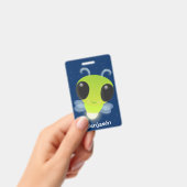 Niedliches Glow Bug Firefrefly Cartoon Illustratio Ausweis (Handheld)