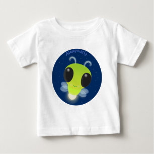 Niedliches Glow Bug Firefrefly Cartoon Illustratio Baby T-shirt