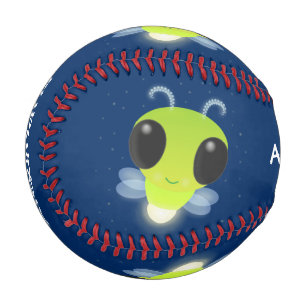 Niedliches Glow Bug Firefrefly Cartoon Illustratio Baseball
