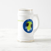 Niedliches Glow Bug Firefrefly Cartoon Illustratio Bierglas (VorderseiteRechts)