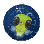 Niedliches Glow Bug Firefrefly Cartoon Illustratio Dartscheibe (vorne)