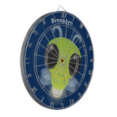 Niedliches Glow Bug Firefrefly Cartoon Illustratio Dartscheibe (Vorderseite Links)