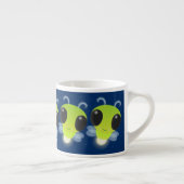 Niedliches Glow Bug Firefrefly Cartoon Illustratio Espressotasse (Rechts)