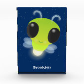 Niedliches Glow Bug Firefrefly Cartoon Illustratio Fotoblock (Vorderseite)