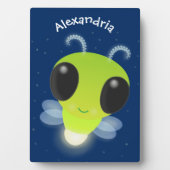 Niedliches Glow Bug Firefrefly Cartoon Illustratio Fotoplatte (Vorderseite)