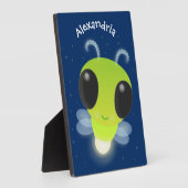 Niedliches Glow Bug Firefrefly Cartoon Illustratio Fotoplatte (Seite)