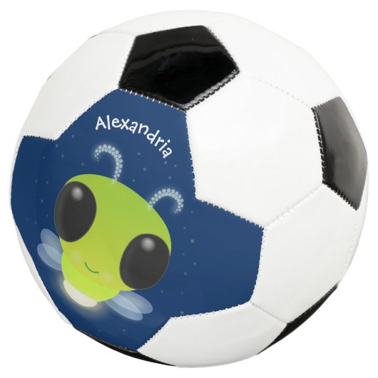 Niedliches Glow Bug Firefrefly Cartoon Illustratio Fußball (Dreiviertel)