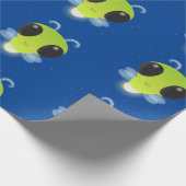 Niedliches Glow Bug Firefrefly Cartoon Illustratio Geschenkpapier (Ecke)