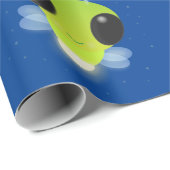 Niedliches Glow Bug Firefrefly Cartoon Illustratio Geschenkpapier (Rolleneckpunkt)