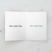 Niedliches Glow Bug Firefrefly Cartoon Illustratio Karte (Innenseite)