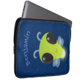 Niedliches Glow Bug Firefrefly Cartoon Illustratio Laptopschutzhülle (Vorne Rechts)