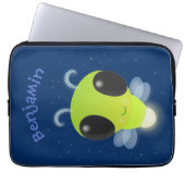 Niedliches Glow Bug Firefrefly Cartoon Illustratio Laptopschutzhülle (Vorderseite)