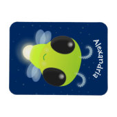Niedliches Glow Bug Firefrefly Cartoon Illustratio Magnet (Horizontal)