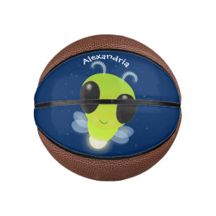 Niedliches Glow Bug Firefrefly Cartoon Illustratio Mini Basketball