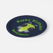 Niedliches Glow Bug Firefrefly Cartoon Illustratio Pappteller (Schrägansicht)