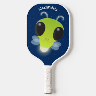 Niedliches Glow Bug Firefrefly Cartoon Illustratio Pickleball Schläger