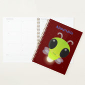 Niedliches Glow Bug Firefrefly Cartoon Illustratio Planer (Anzeige)