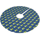 Niedliches Glow Bug Firefrefly Cartoon Illustratio Polyester Weihnachtsbaumdecke (Schrägansicht)