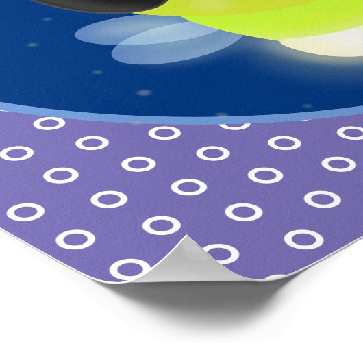 Niedliches Glow Bug Firefrefly Cartoon Illustratio Poster (Ecke)