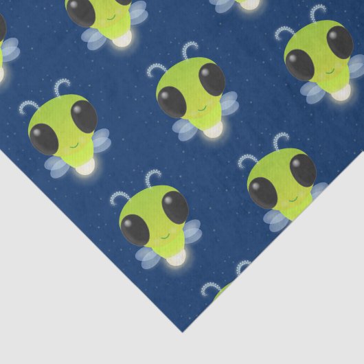 Niedliches Glow Bug Firefrefly Cartoon Illustratio Seidenpapier (Ausschnitt)