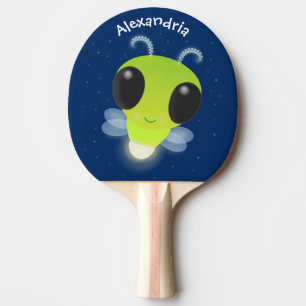 Niedliches Glow Bug Firefrefly Cartoon Illustratio Tischtennis Schläger