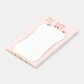 Niedliches Glück bei Schwung und Dingen zu tun Post-it Klebezettel (angewinkelt)