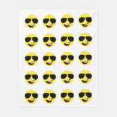 Niedliches Glück, Brille & Aviator, Spaß Fleecedecke (Vorderseite)