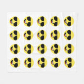 Niedliches Glück, Brille & Aviator, Spaß Fleecedecke (Vorderseite (Horizontal))