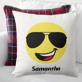 Niedliches Glück, Brille & Aviator, Spaß Kissen
