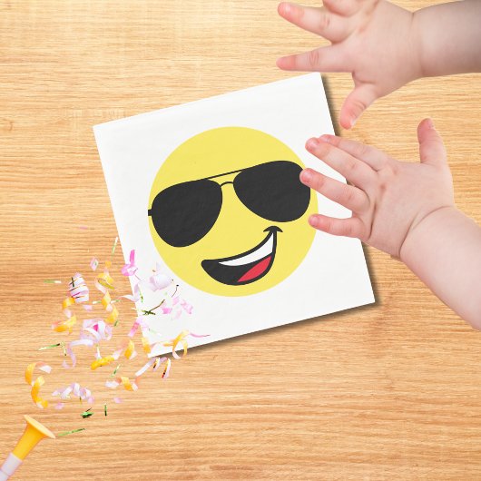 Niedliches Glück, Brille & Aviator, Spaß Serviette