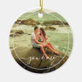 Niedliches Glück für Sie und mich in der Liebe kla Keramik Ornament (Vorne)