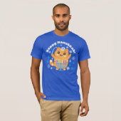 Niedliches Glück Hanukkah, Hanucat Menorah T - Shi T-Shirt (Vorne ganz)