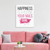 Niedliches Glück ist, dass Ihre Nails gemacht werd Leinwanddruck (Insitu (Wohnzimmer))