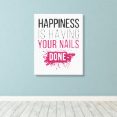 Niedliches Glück ist, dass Ihre Nails gemacht werd Leinwanddruck (Insitu (Holzboden))