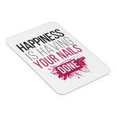 Niedliches Glück ist, dass Ihre Nails gemacht werd Magnet (Rechte Seite)