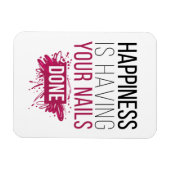 Niedliches Glück ist, dass Ihre Nails gemacht werd Magnet (Horizontal)