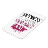 Niedliches Glück ist, dass Ihre Nails gemacht werd Magnet (Linke Seite)