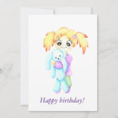 Niedliches Glück mit einem Spielzeug (Vorderseite)