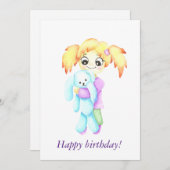 Niedliches Glück mit einem Spielzeug (Vorne/Hinten)