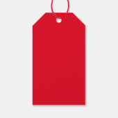 Niedliches Glück Valentinstag Rot Einfach Geschenkanhänger (Rückseite)