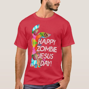 Niedliches Glück Zombie Jesus Tag Osterhase für Mä T-Shirt