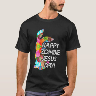 Niedliches Glück Zombie Jesus Tag Osterhase für Mä T-Shirt