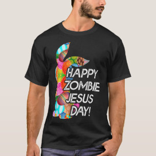 Niedliches Glück Zombie Jesus Tag Osterhase für Mä T-Shirt
