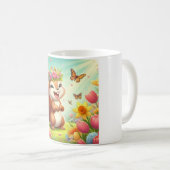 Niedliches, glückliches Eichhörnchen Kaffeetasse (VorderseiteRechts)