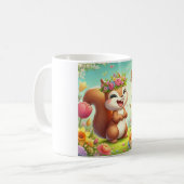 Niedliches, glückliches Eichhörnchen Kaffeetasse (Vorderseite Links)