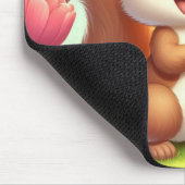 Niedliches, glückliches Eichhörnchen Mousepad (Ecke)